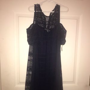 Crochet/lace off the shoulder dress